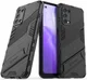 Oppo Find X3 Lite Hoesje Hybride Back Cover met Kickstand Zwart afbeelding 1