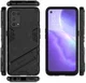 Oppo Find X3 Lite Hoesje Hybride Back Cover met Kickstand Zwart afbeelding 6