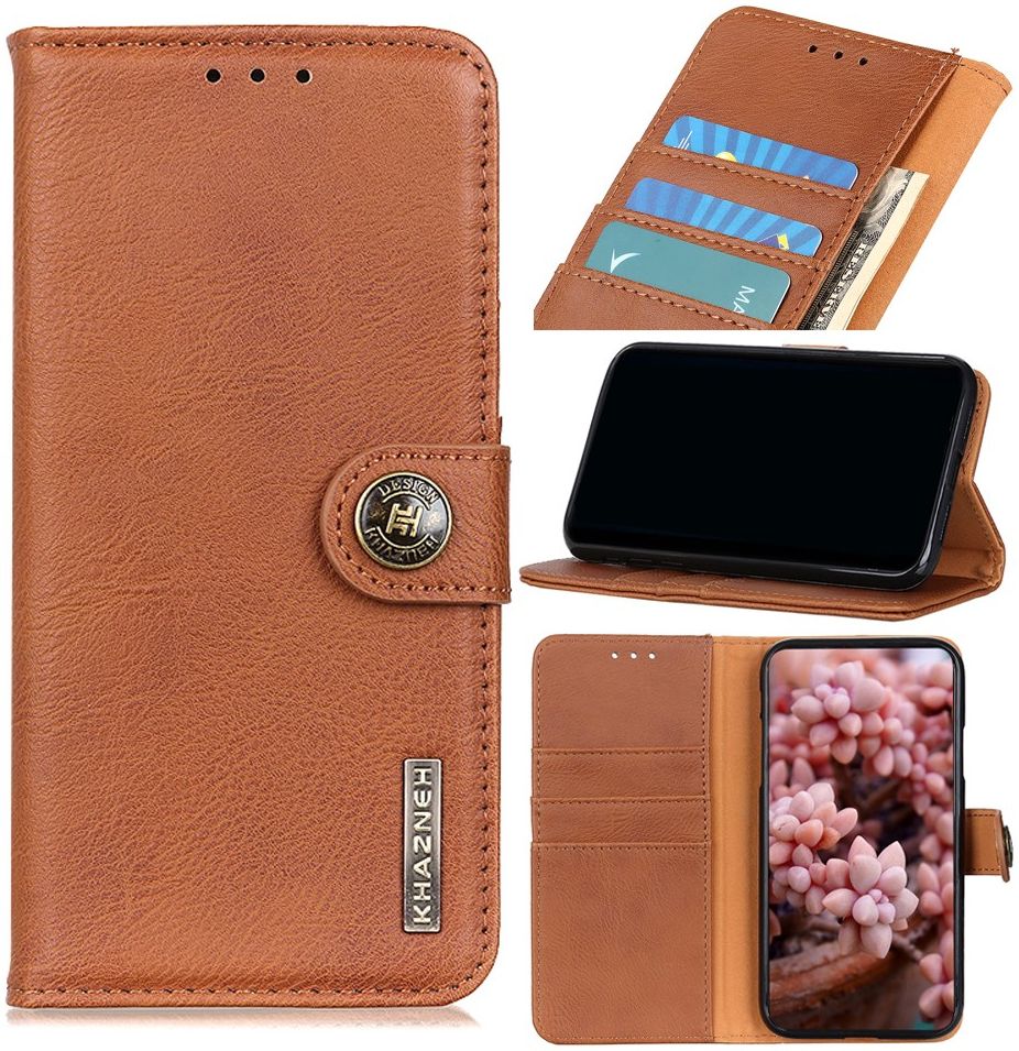 KHAZNEH Oppo Find X3 Pro Hoesje Portemonnee Book Case Bruin afbeelding 6