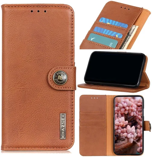 KHAZNEH Oppo Find X3 Pro Hoesje Portemonnee Book Case Bruin afbeelding 6