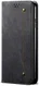 Oppo Find X3 Pro Hoesje Portemonnee Stof Textuur Book Case Zwart afbeelding 1
