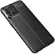 Oppo Find X3 Pro Hoesje Litchi Textuur Kunstleer Back Cover Zwart afbeelding 2