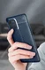 Oppo Find X3 Pro Hoesje Litchi Textuur Kunstleer Back Cover Zwart afbeelding 9