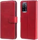 Oppo A54 5G Hoesje Portemonnee Book Case Kunstleer Rood afbeelding 7