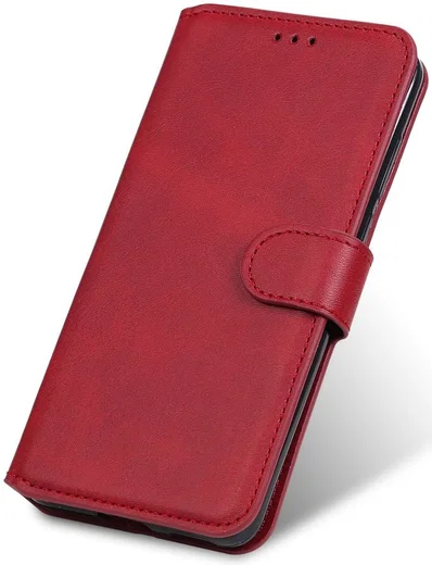 Oppo A54 5G Hoesje Portemonnee Book Case Kunstleer Rood afbeelding 8