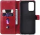 Oppo A54 5G Hoesje Portemonnee Book Case Kunstleer Rood afbeelding 3