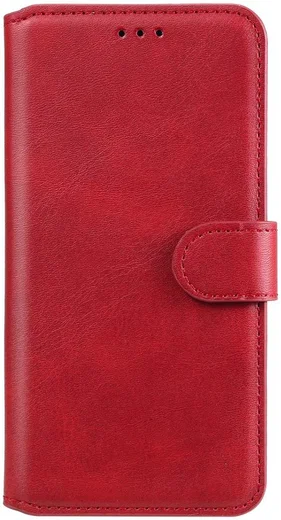 Oppo A54 5G Hoesje Portemonnee Book Case Kunstleer Rood afbeelding 1