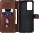 Oppo A54 5G Hoesje Portemonnee Book Case Kunstleer Bruin afbeelding 3