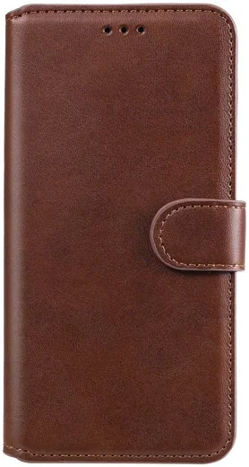 Oppo A54 5G Hoesje Portemonnee Book Case Kunstleer Bruin afbeelding 1