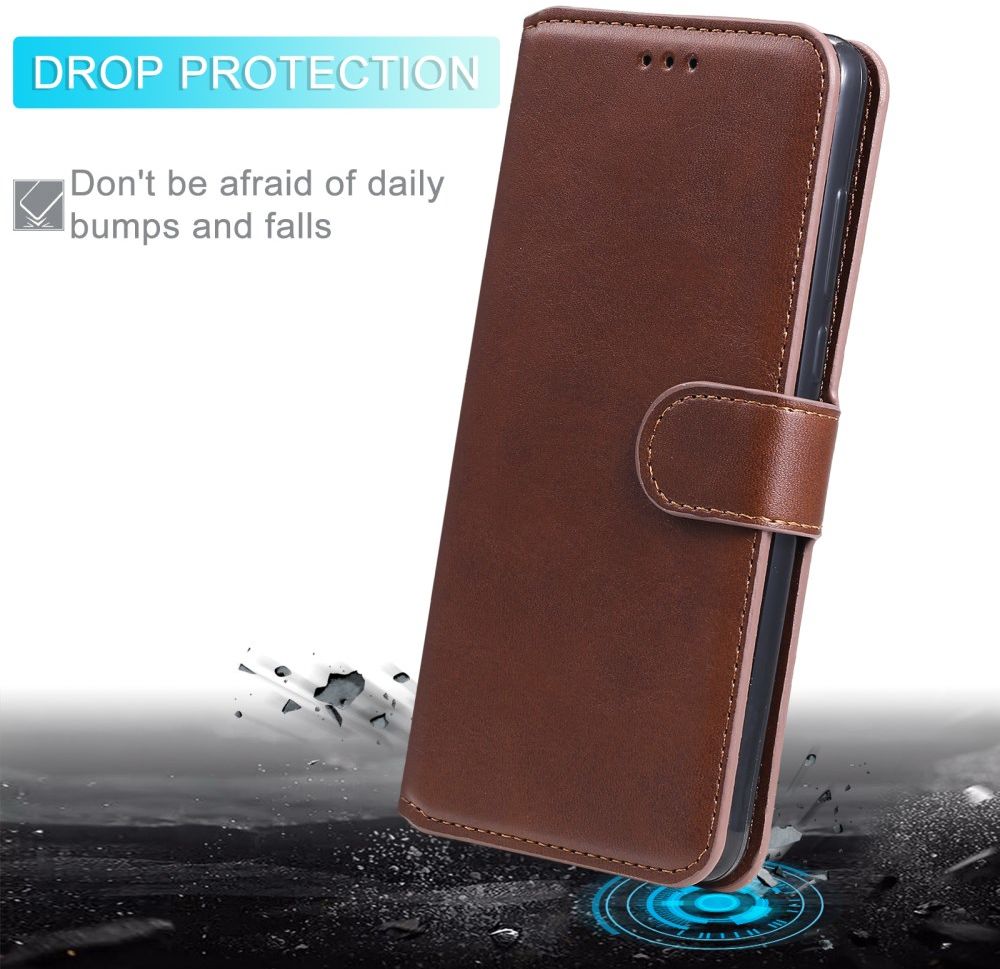 Oppo A54 5G Hoesje Portemonnee Book Case Kunstleer Bruin afbeelding 7