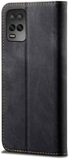 Oppo A54 5G Hoesje Vintage Book Case Wallet Zwart afbeelding 1