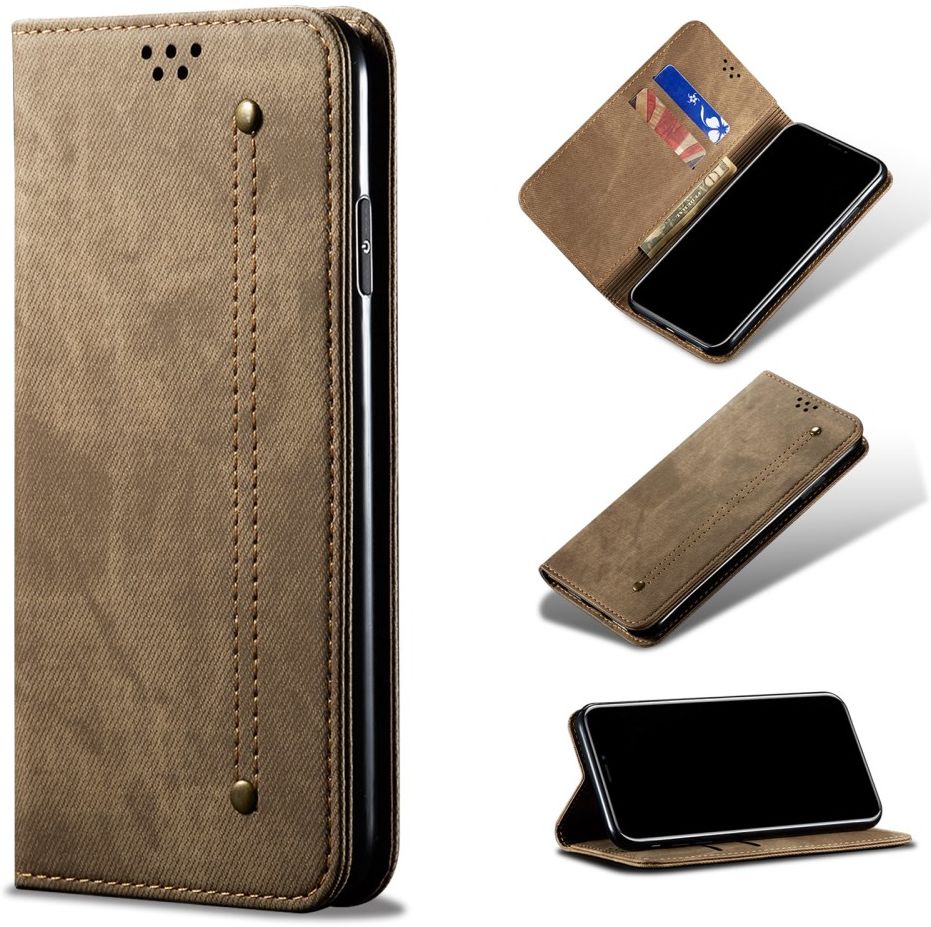 Oppo A54 5G Hoesje Vintage Book Case Wallet Groen afbeelding 7