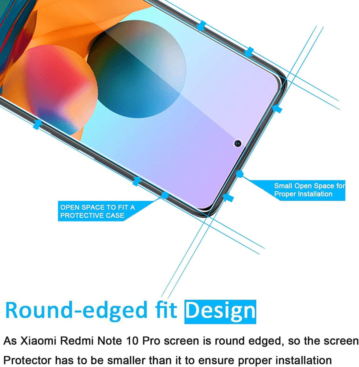 Xiaomi Redmi Note 10 Pro Screen Protector Ultra Clear Display Folie afbeelding 3