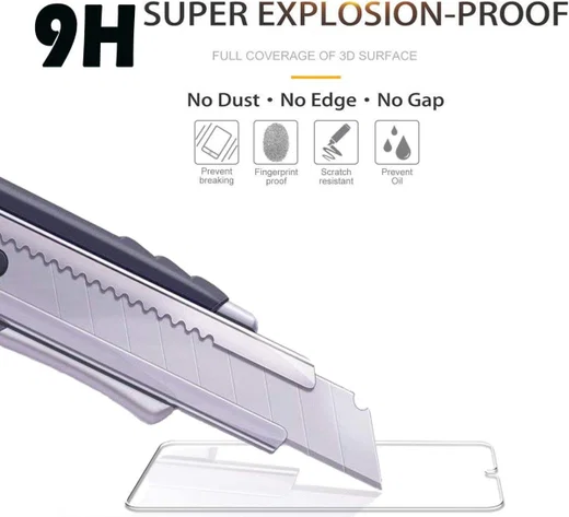 Nokia G10 / G20 Screen Protector 0.3mm Arc Edge Tempered Glass afbeelding 2