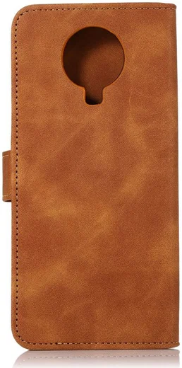 KHAZNEH Nokia 6.3 / G10 / G20 Hoesje Retro Wallet Book Case Bruin afbeelding 3