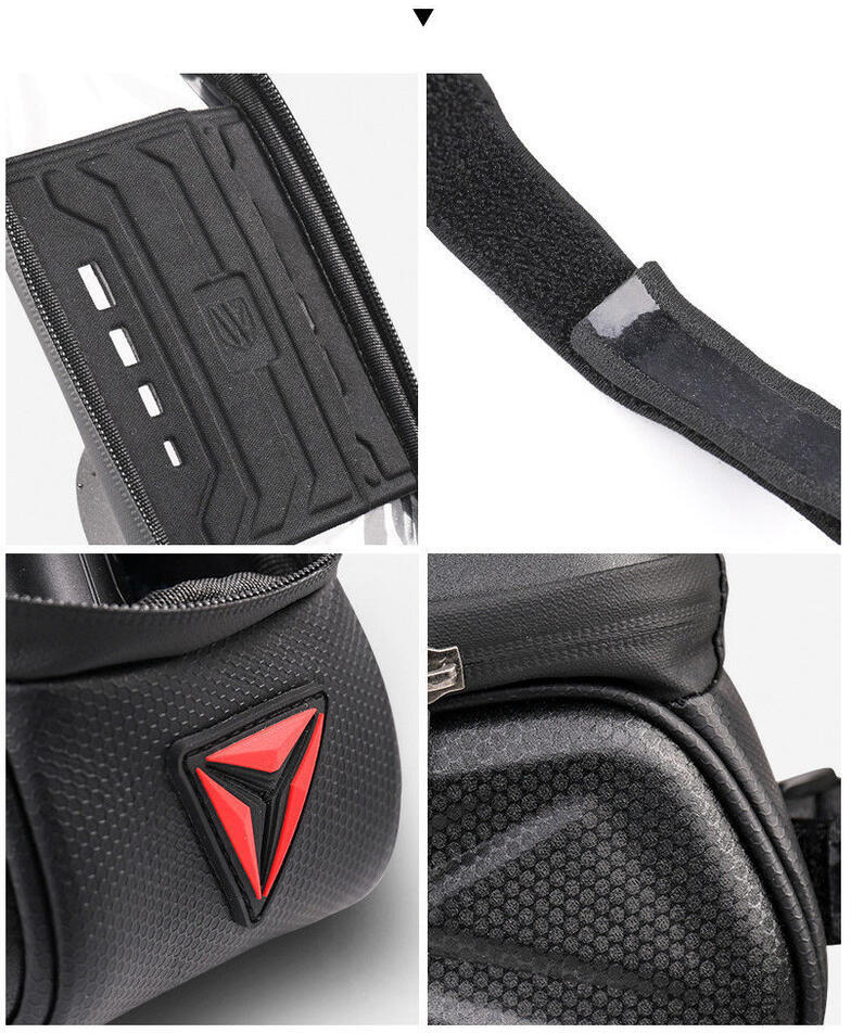 Waterdichte Fietstas Stuur Racefiets/Mountainbike met Smartphonehouder afbeelding 14