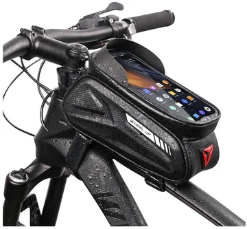 Waterdichte Fietstas Stuur Racefiets/Mountainbike met Smartphonehouder