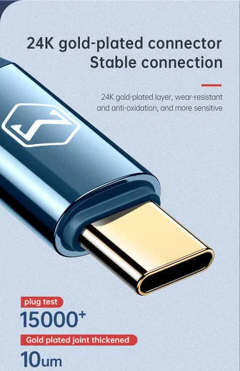 Fast Charge 100W USB-C Snellaad Kabel 1.2 Meter met Haakse Hoek Zwart afbeelding 11