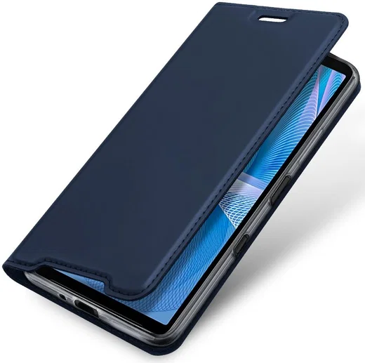 Dux Ducis Skin Pro Series Sony Xperia 10 III Hoesje Wallet Case Blauw afbeelding 1