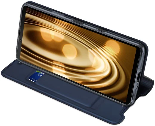 Dux Ducis Skin Pro Series Sony Xperia 10 III Hoesje Wallet Case Blauw afbeelding 8