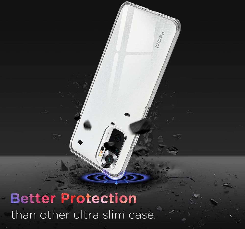 Xiaomi Redmi Note 10 5G/Poco M3 Pro Hoesje Dun TPU Transparant afbeelding 4