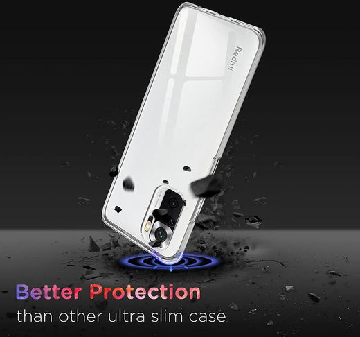 Xiaomi Redmi Note 10 5G/Poco M3 Pro Hoesje Dun TPU Transparant afbeelding 4