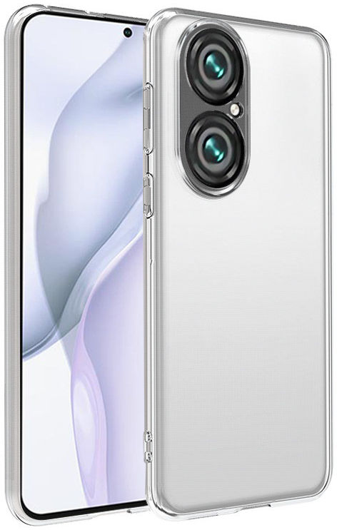 Huawei P50 Hoesje Dun TPU Back Cover Transparant afbeelding 2
