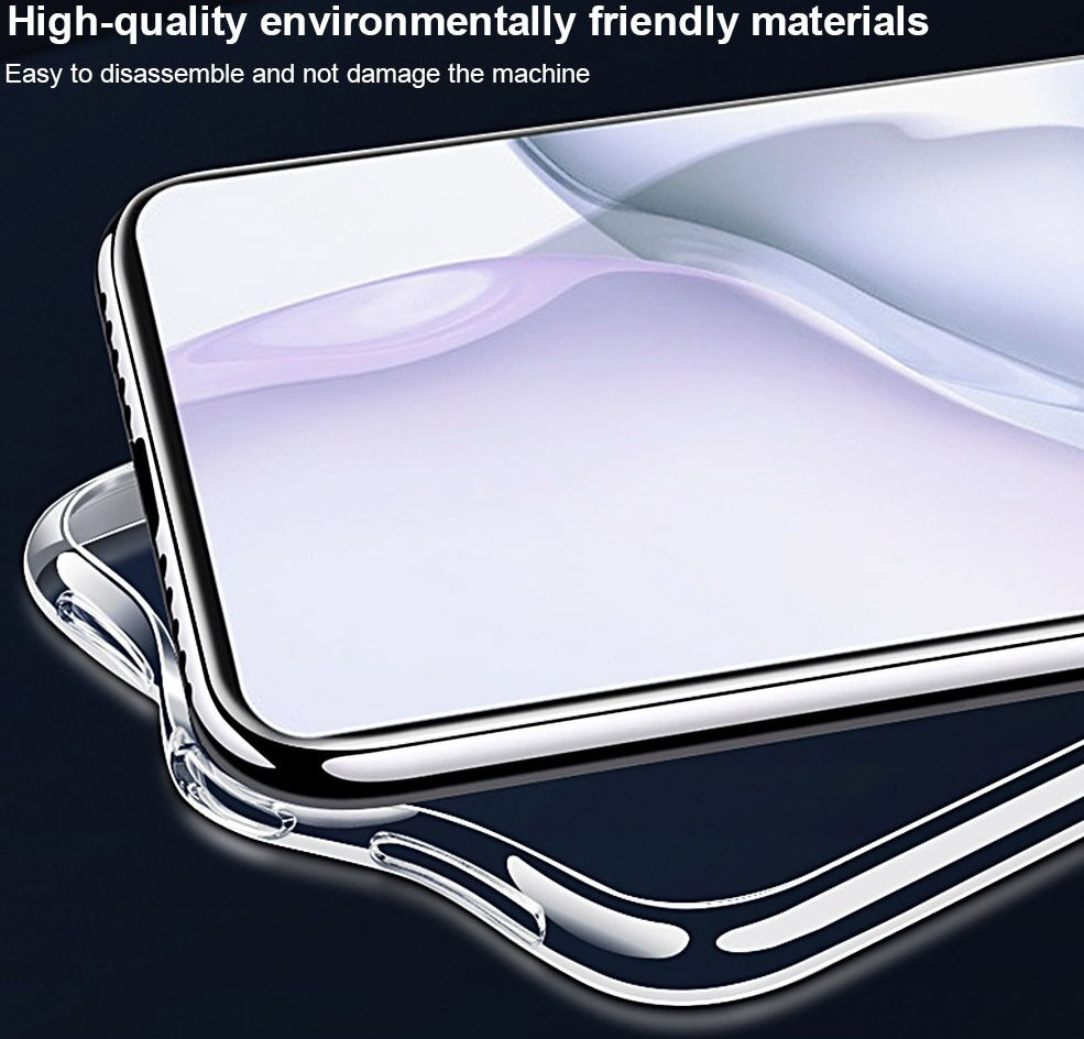 Huawei P50 Hoesje Dun TPU Back Cover Transparant afbeelding 8
