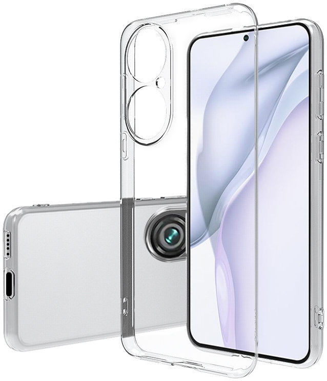 Huawei P50 Pro Hoesje Dun TPU Back Cover Transparant afbeelding 1