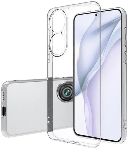 Huawei P50 Pro Hoesje Dun TPU Back Cover Transparant afbeelding 1