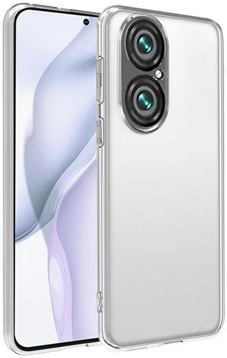 Huawei P50 Pro Hoesje Dun TPU Back Cover Transparant afbeelding 2