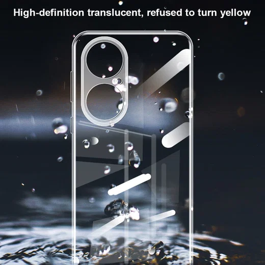 Huawei P50 Pro Hoesje Dun TPU Back Cover Transparant afbeelding 7