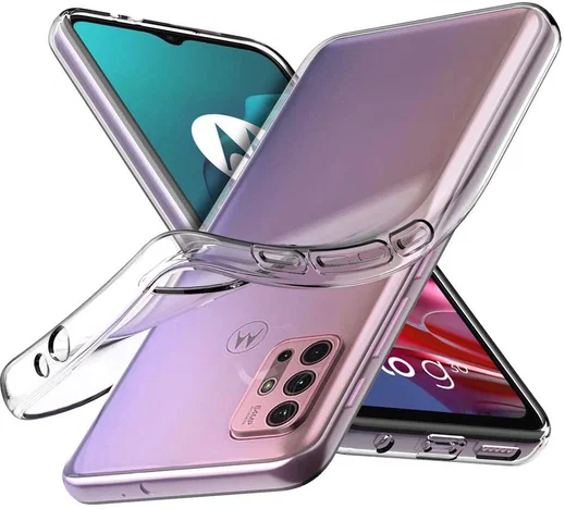 Motorola Moto G10 / G20 / G30 Hoesje Dun TPU Back Cover Transparant afbeelding 2
