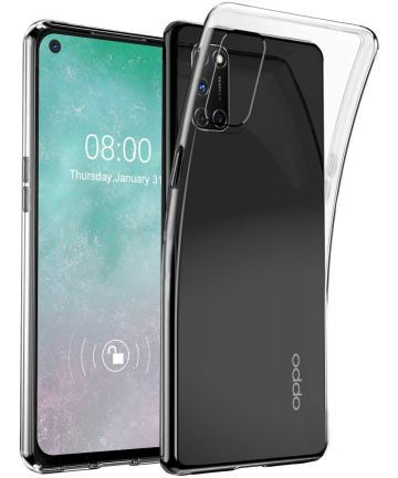 Oppo A54 Hoesje Back Cover Dun TPU Transparant afbeelding 1