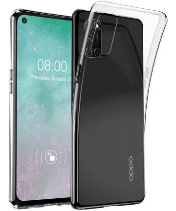 Oppo A54 Hoesje Back Cover Dun TPU Transparant afbeelding 1