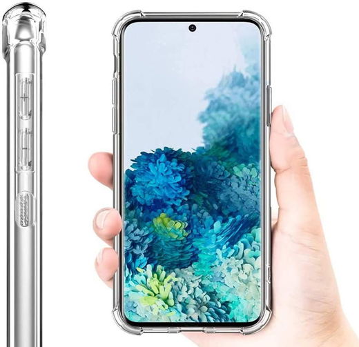 Samsung Galaxy S21 FE Hoesje Schokbestendig TPU Transparant afbeelding 2