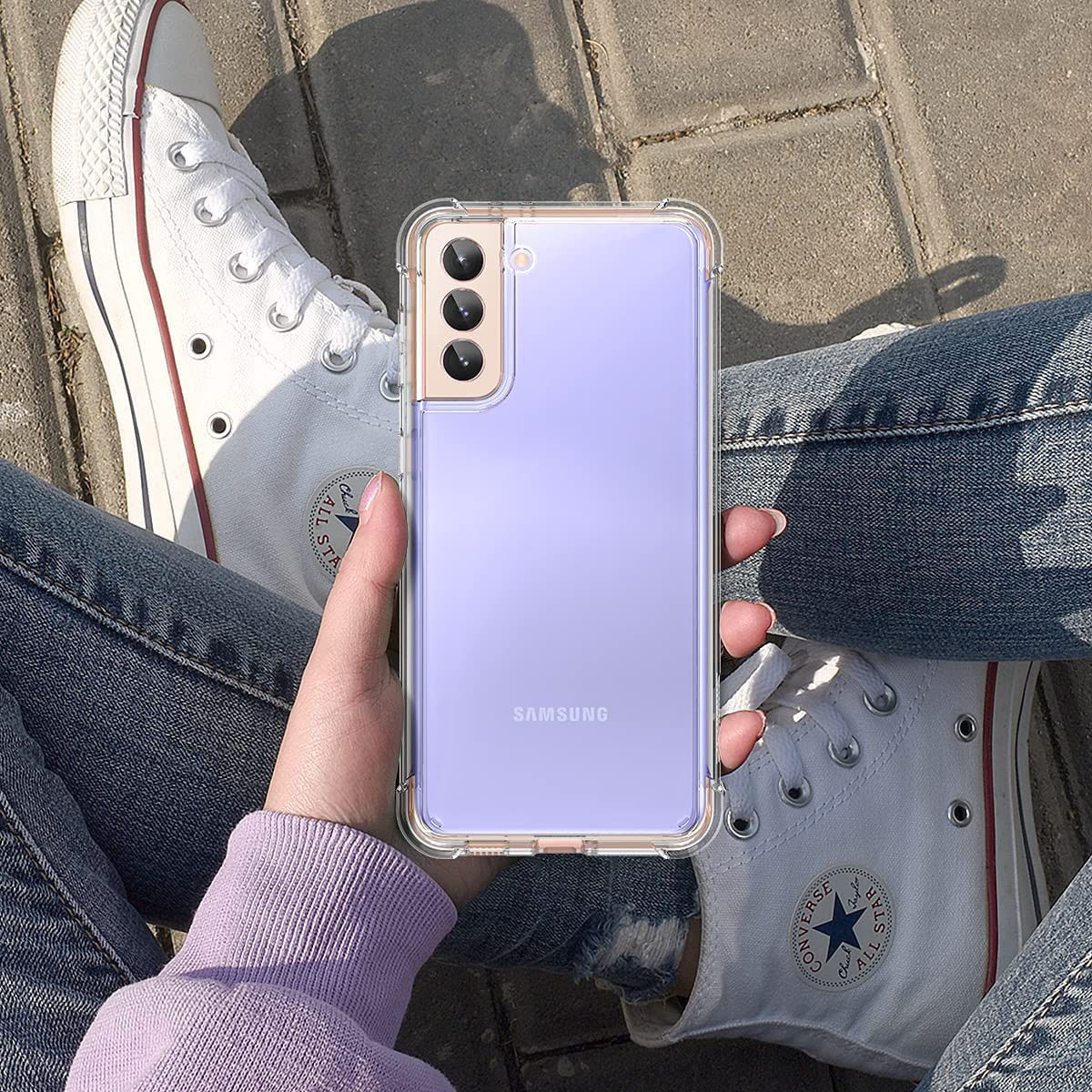 Samsung Galaxy S21 FE Hoesje Schokbestendig TPU Transparant afbeelding 7