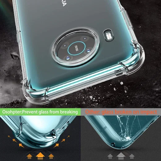 Nokia X10 / X20 Hoesje Schokbestendig Transparant afbeelding 7