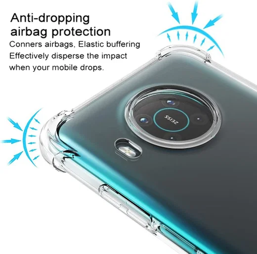 Nokia X10 / X20 Hoesje Schokbestendig Transparant afbeelding 2