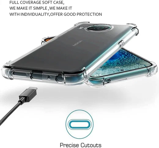 Nokia X10 / X20 Hoesje Schokbestendig Transparant afbeelding 5