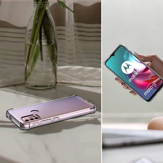 Motorola Moto G10 / G20 / G30 Hoesje Schokbestendig TPU Transparant afbeelding 8