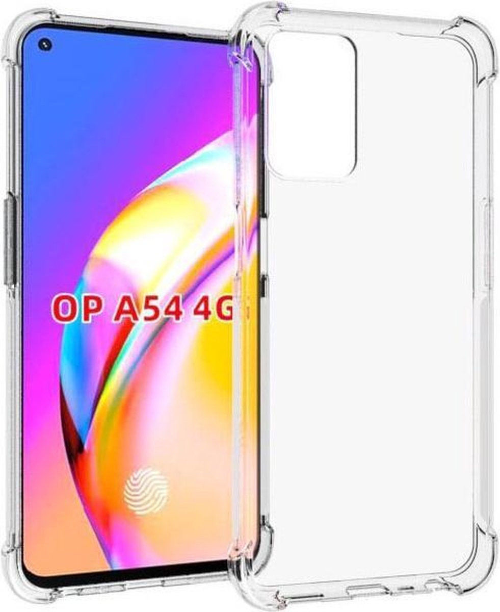 Oppo A54 5G Hoesje Schokbestendig en Dun TPU Transparant afbeelding 1