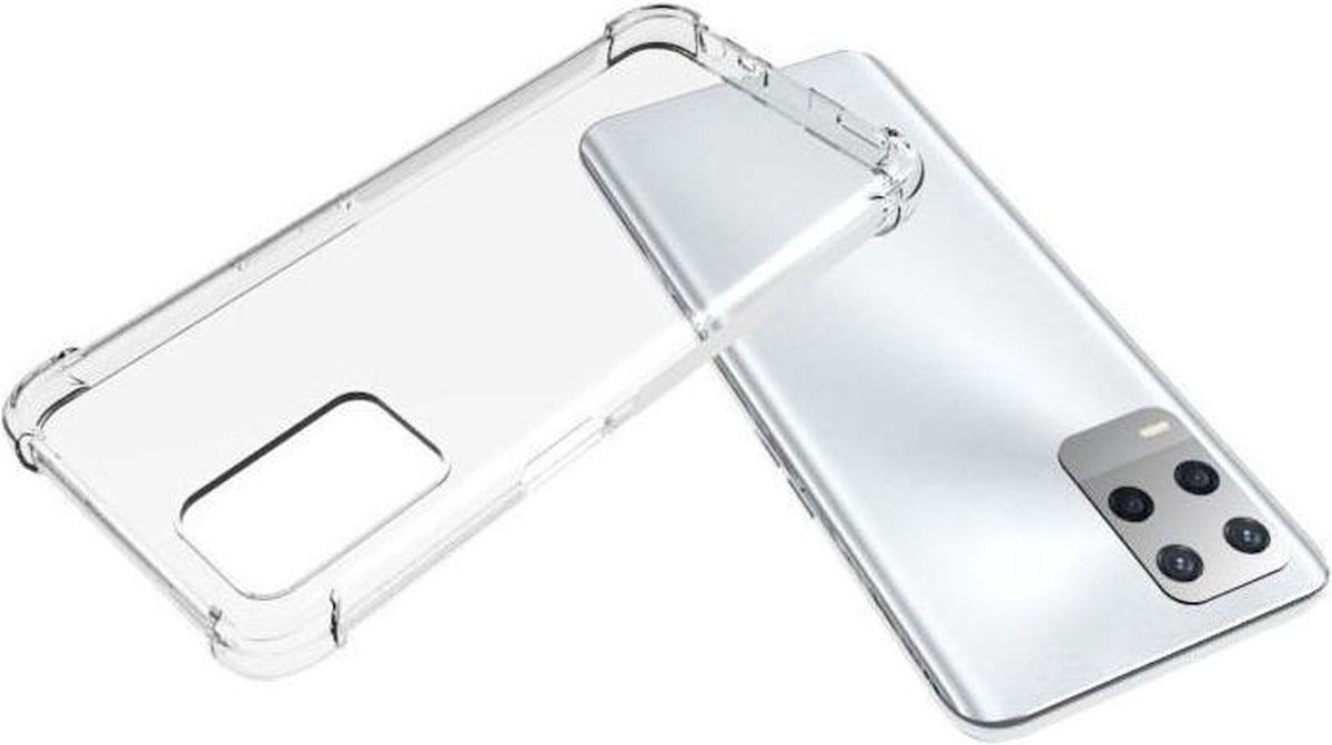 Oppo A54 5G Hoesje Schokbestendig en Dun TPU Transparant afbeelding 2
