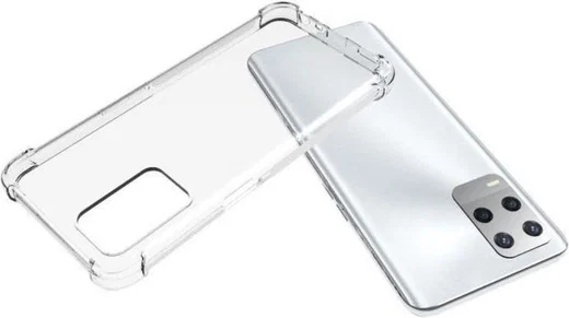 Oppo A54 5G Hoesje Schokbestendig en Dun TPU Transparant afbeelding 2