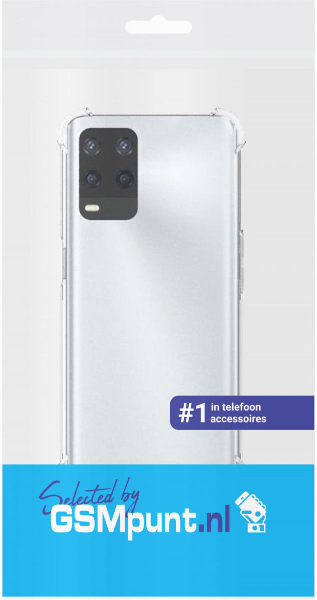 Oppo A54 5G Hoesje Schokbestendig en Dun TPU Transparant afbeelding 4