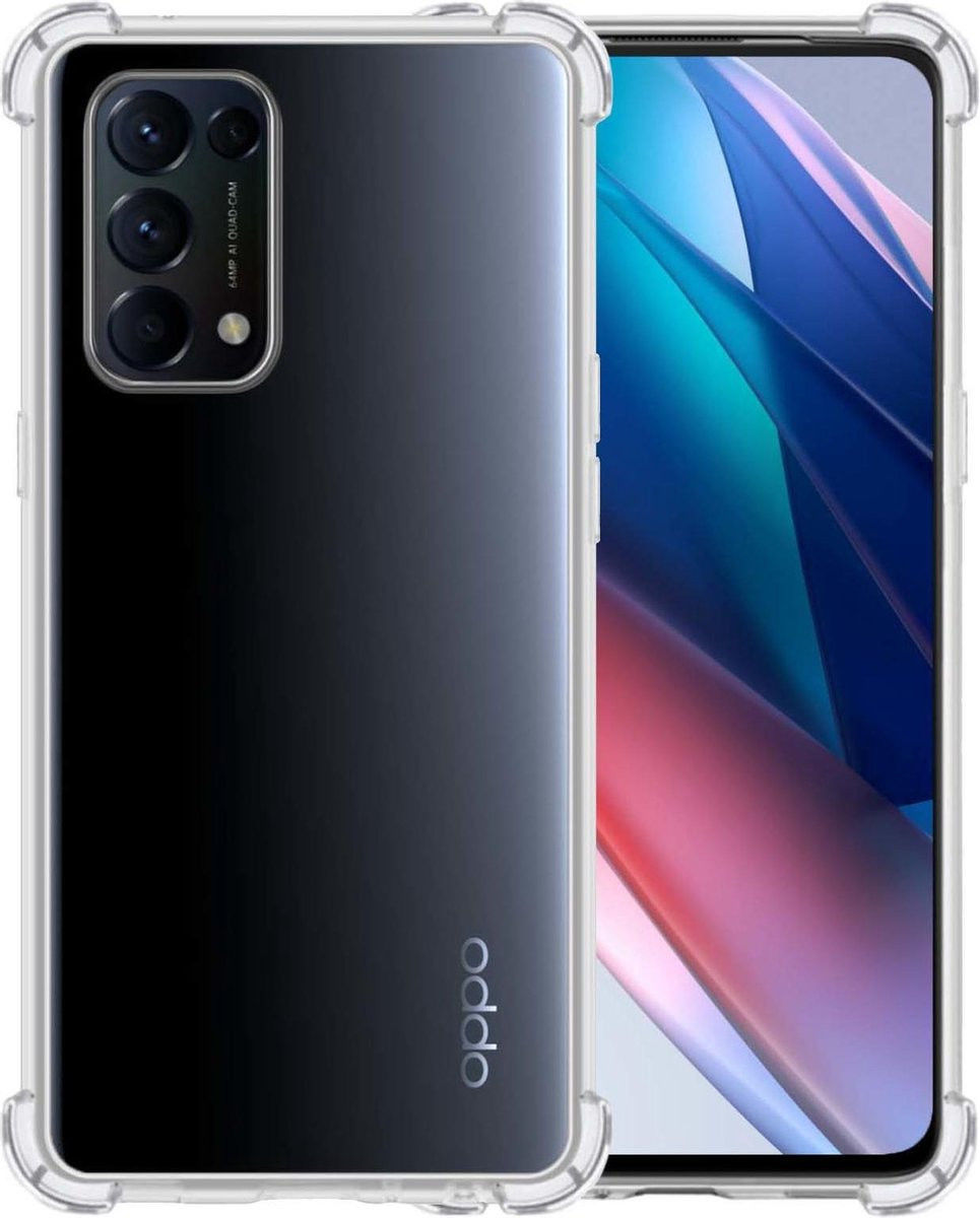 Oppo Find X3 Lite / Reno5 Hoesje Schokbestendig TPU Transparant afbeelding 1