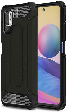 Xiaomi Redmi Note 10 5G / Poco M3 Pro Hoesje Hybride Shock Proof Zwart