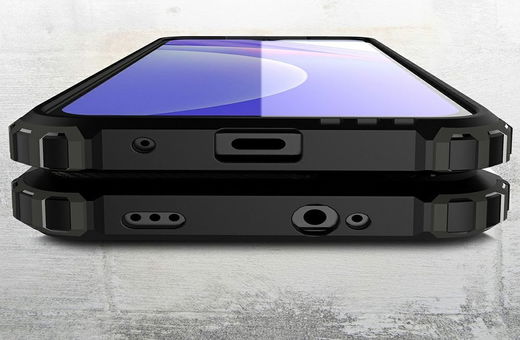 Xiaomi Redmi Note 10 5G / Poco M3 Pro Hoesje Hybride Shock Proof Zwart afbeelding 6