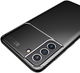 Samsung Galaxy S21 FE Hoesje Siliconen Carbon TPU Back Cover Zwart afbeelding 10