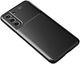 Samsung Galaxy S21 FE Hoesje Siliconen Carbon TPU Back Cover Zwart afbeelding 11